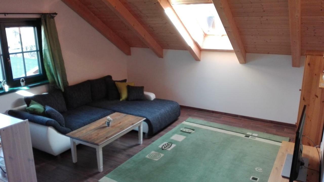 Blockhaus - Ferienwohnung Sunrise アウグストゥスブルク エクステリア 写真