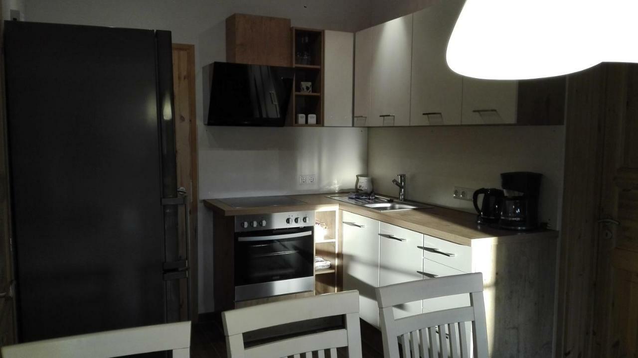 Blockhaus - Ferienwohnung Sunrise アウグストゥスブルク エクステリア 写真