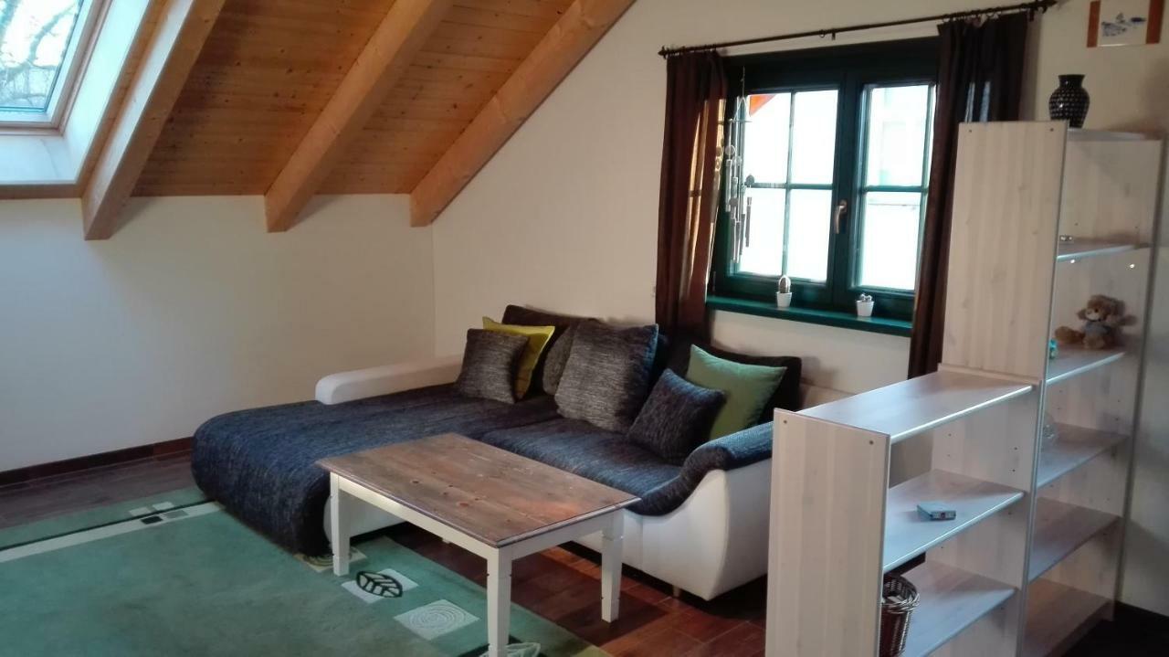 Blockhaus - Ferienwohnung Sunrise アウグストゥスブルク エクステリア 写真